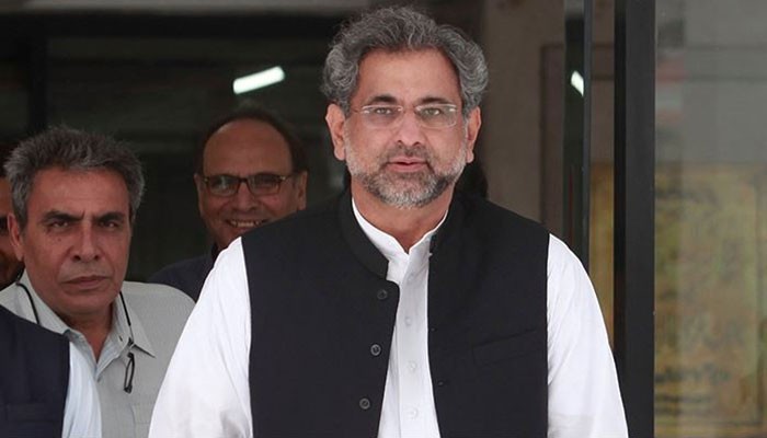 Former PM Abbasi challenges disqualification from NA-57