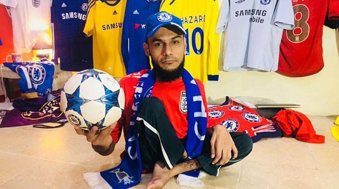 Football runs through the veins of this polio survivor from Karachi 