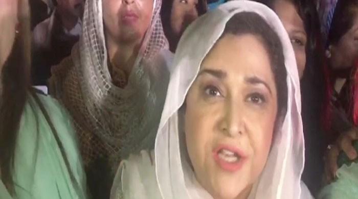 Imran's wife reconciles women workers protesting over party tickets in Lahore