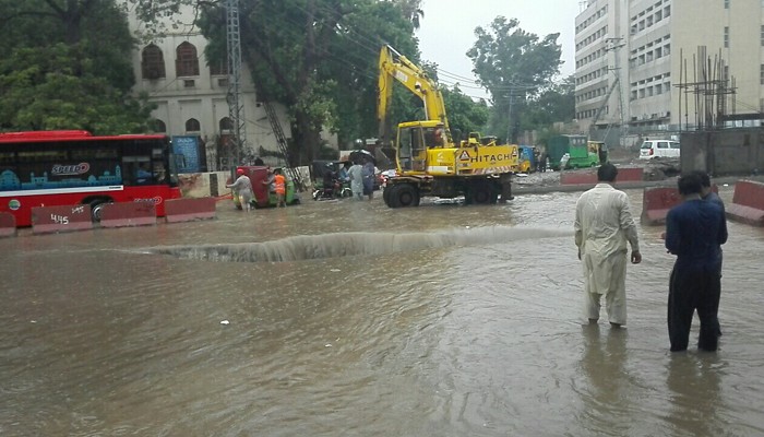 Shehbaz blames interim govt for Lahore situation after rain