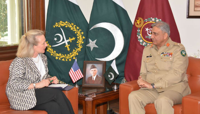 COAS, Alice Wells reaffirm commitment towards peace