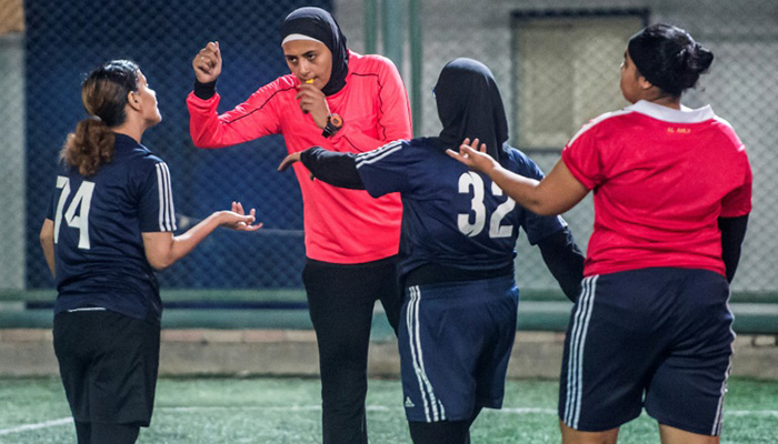 Egypt's women football referees push for league promotion