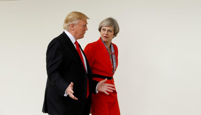 Trade and tea with queen for Trump in a Britain in 'turmoil'