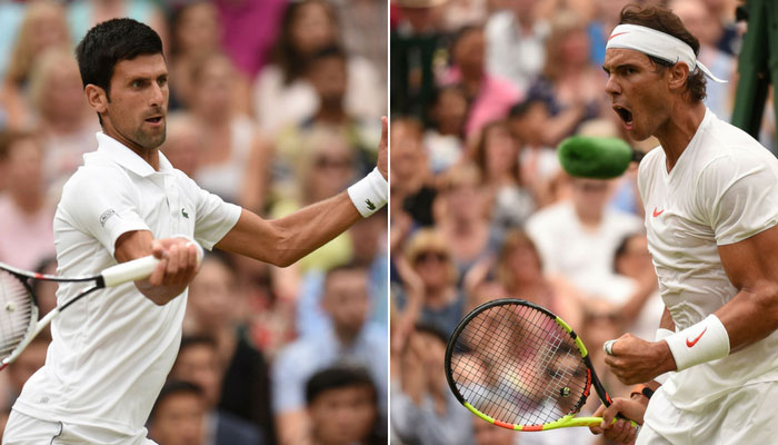 Clear blue skies, 30 degrees but Djokovic, Nadal resume under roof