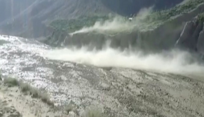Village turns into artificial lake after glacier melts in Gilgit-Baltistan