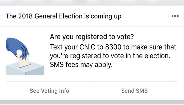 Facebook partners with ECP to assist voters for General Election 2018