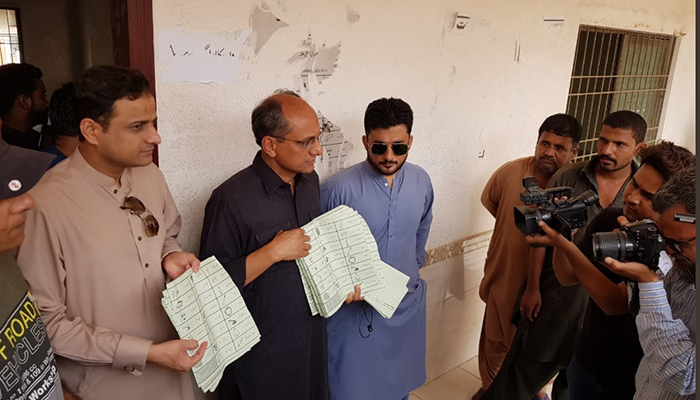 PPP claims NA-247 ballot papers found from school in Karachi