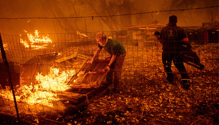 California scorched by raging wildfires the size of LA