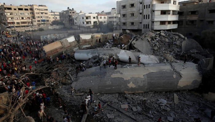 Israeli aircraft bomb building in Gaza City: residents