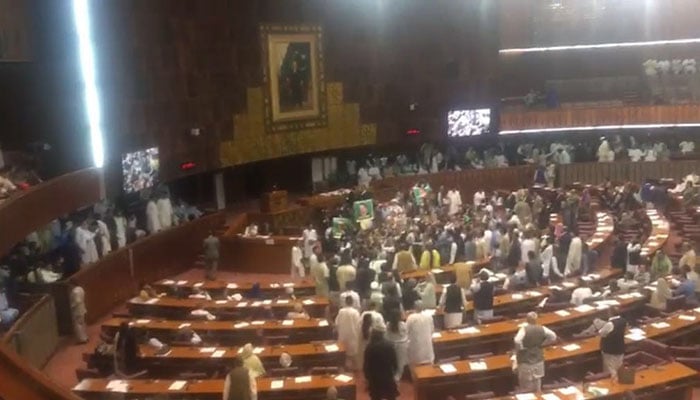 Asad Qaiser, Qasim Suri sworn in as NA speaker, deputy speaker