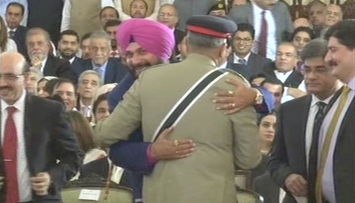 Navjot Singh Sidhu justifies hugging Pakistan army chief