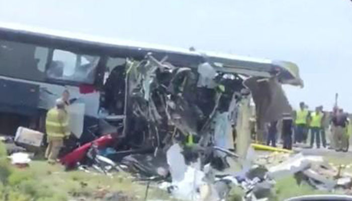 Seven dead in US state of New Mexico after bus collides with truck