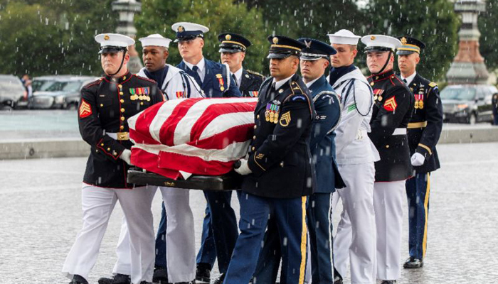 Americans bid McCain solemn farewell with US Capitol honour