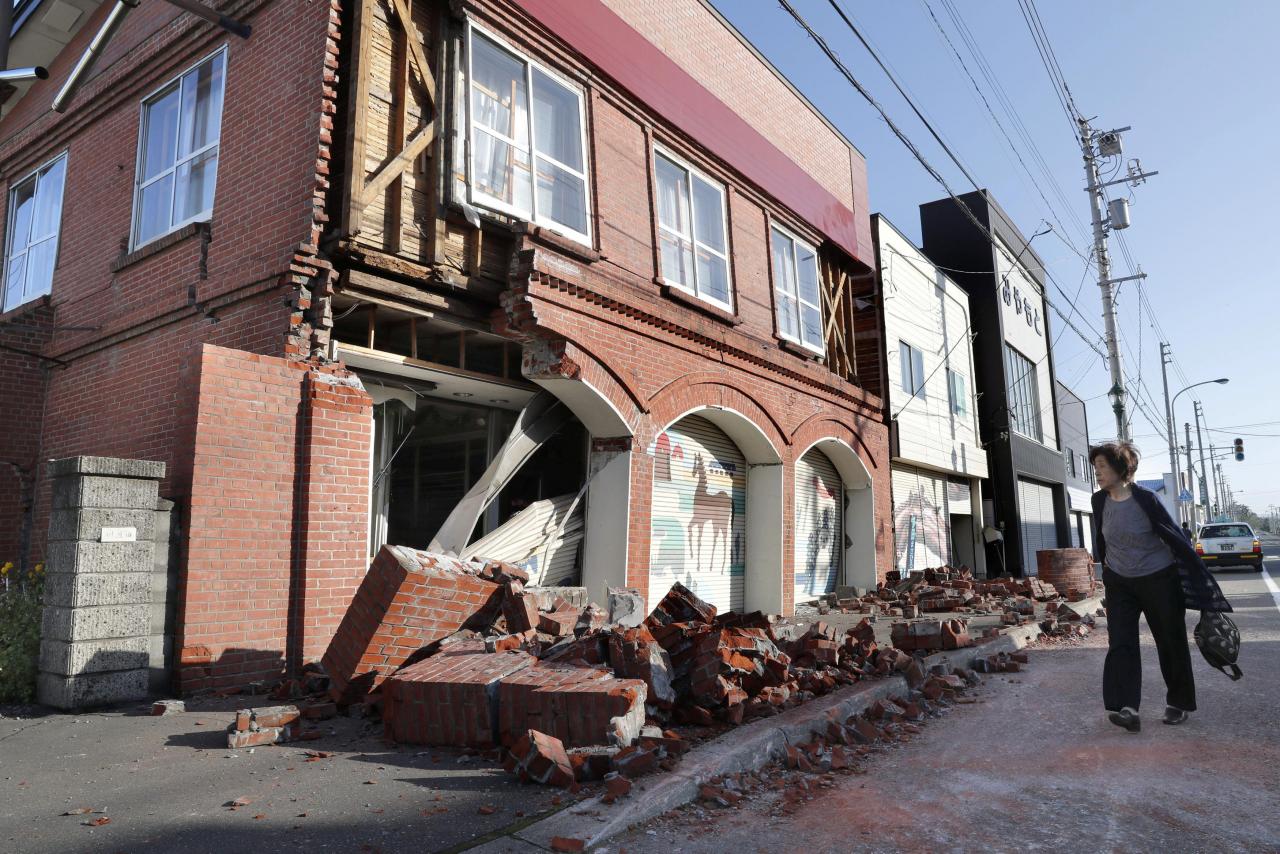 Landslides after powerful quake hits Japan’s Hokkaido
