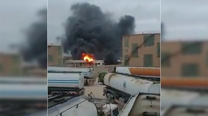 Fire erupts at private oil terminal in Port Qasim Fire erupts at private oil terminal in Port Qasim
