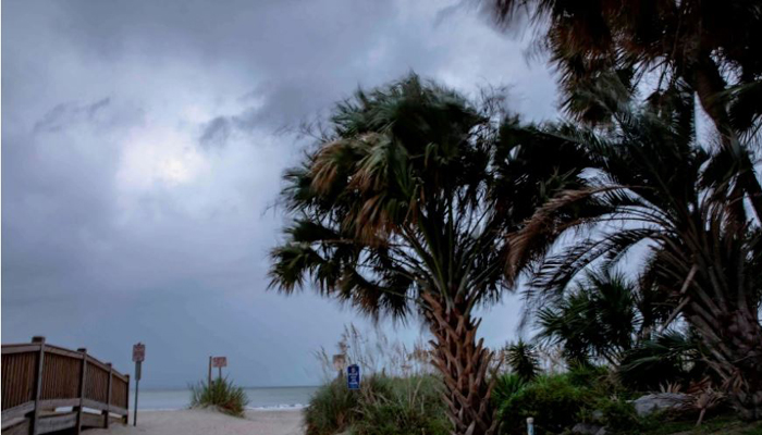 In US beach resort, residents seek shelter from the storm