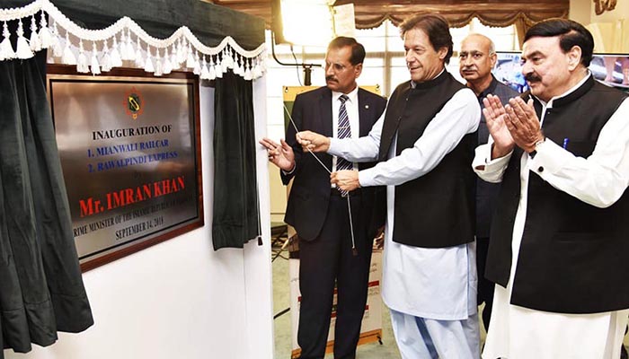 PM Imran inaugurates Mianwali Railcar, Rawalpindi Express 