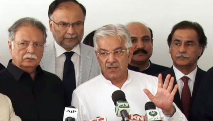 Khawaja Asif says was forced to walk out of joint parliamentary session