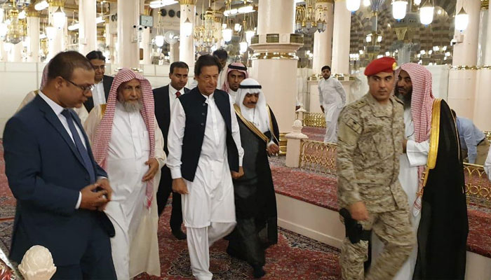 PM Khan reaches Saudi Arabia on first foreign visit