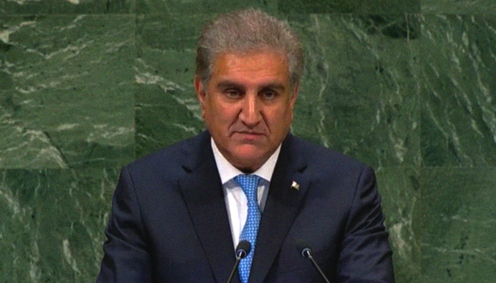 Terror attacks in Pakistan backed by India, Qureshi tells UN General Assembly