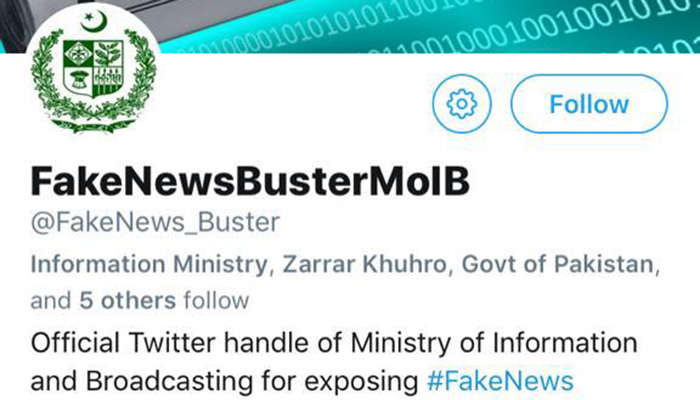 Information Ministry launches Twitter account to expose fake news