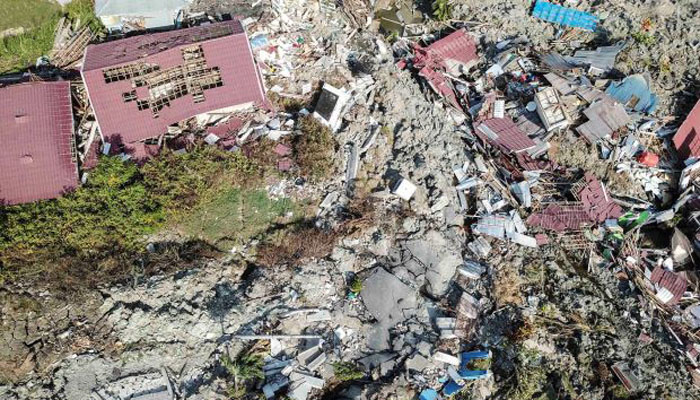 Damage from the quake