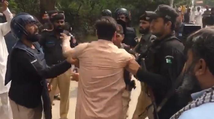 Students protest against fee hike at Peshawar University