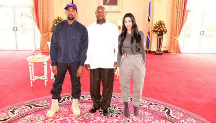 Kanye gives Ugandan leader sneakers, gets African name