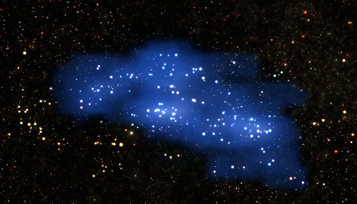 Giant galaxy supercluster found lurking in early Universe