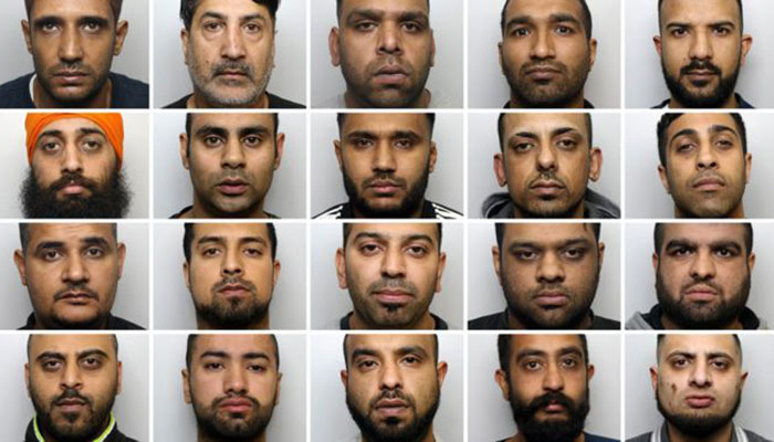 Twenty men convicted of grooming and raping young girls in Britain