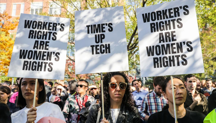 Google workers protest its corporate culture globally