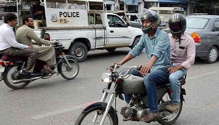 Sindh govt bans pillion riding for 10 days in Karachi 