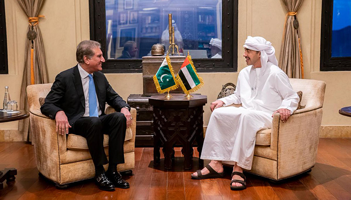 FM Qureshi, UAE counterpart discuss regional issues