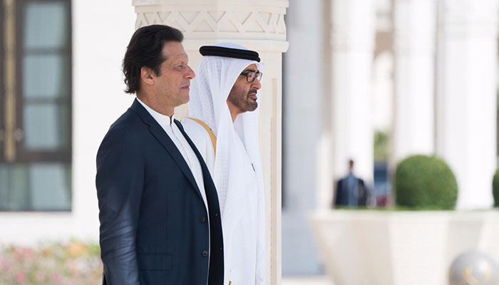 PM Imran with Crown Prince of Abu Dhabi 