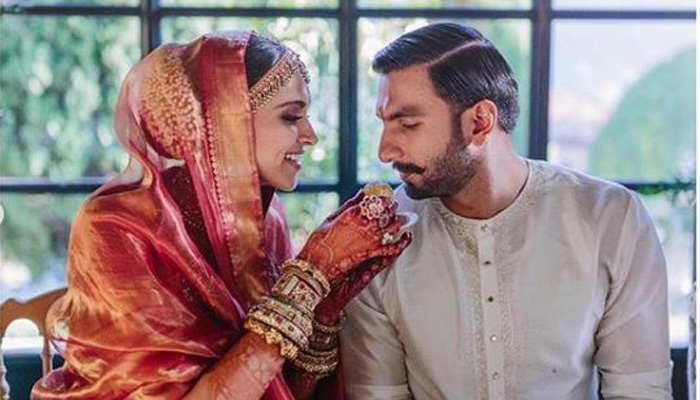 Deepika, Ranveer share new pictures from their wedding