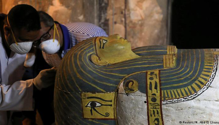 Egypt unveils ancient tomb and sarcophagi in Luxor