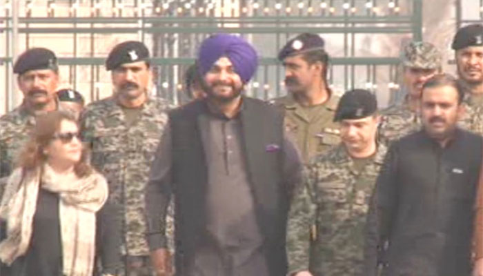 Navjot Singh Sidhu arrives in Pakistan for Kartarpur corridor groundbreaking