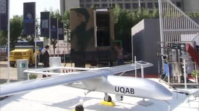 Pakistan unveils 'Shahpar' drone at IDEAS 2018 Pakistan unveils 'Shahpar' drone at IDEAS 2018