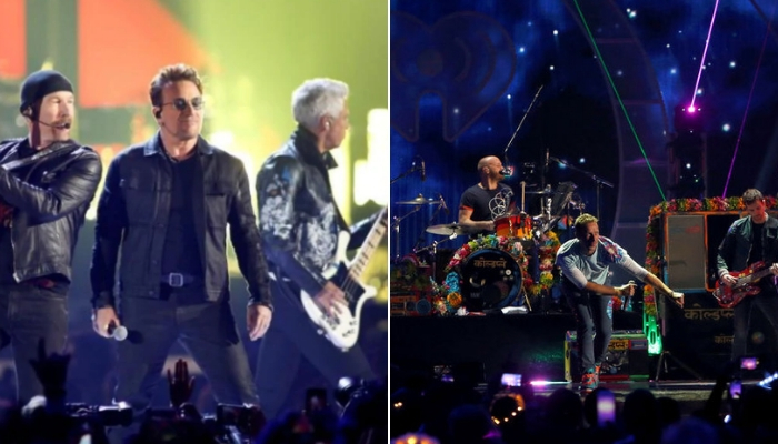 U2, Coldplay top Forbes list of highest-paid musicians