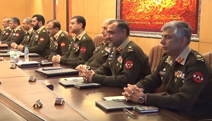 COAS chairs Corps Commanders' conference at GHQ