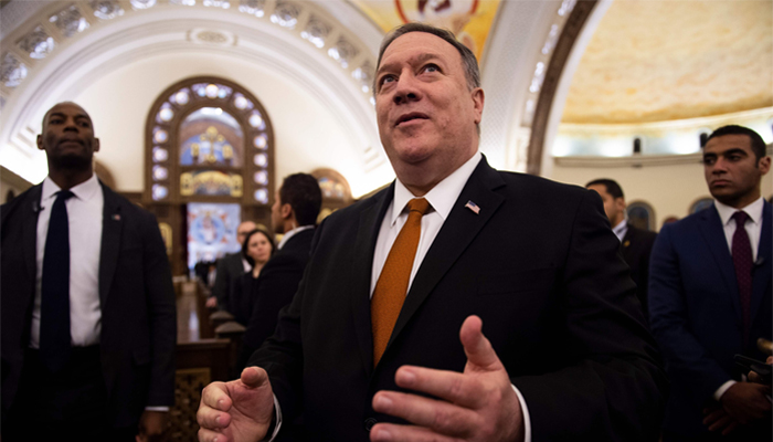 Pompeo, in Cairo, blasts Obama's Middle East policies