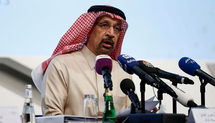 Saudi energy minister says oil market on 'right track'