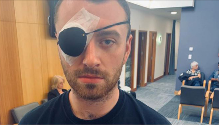 Sam Smith has eye surgery in New Zealand