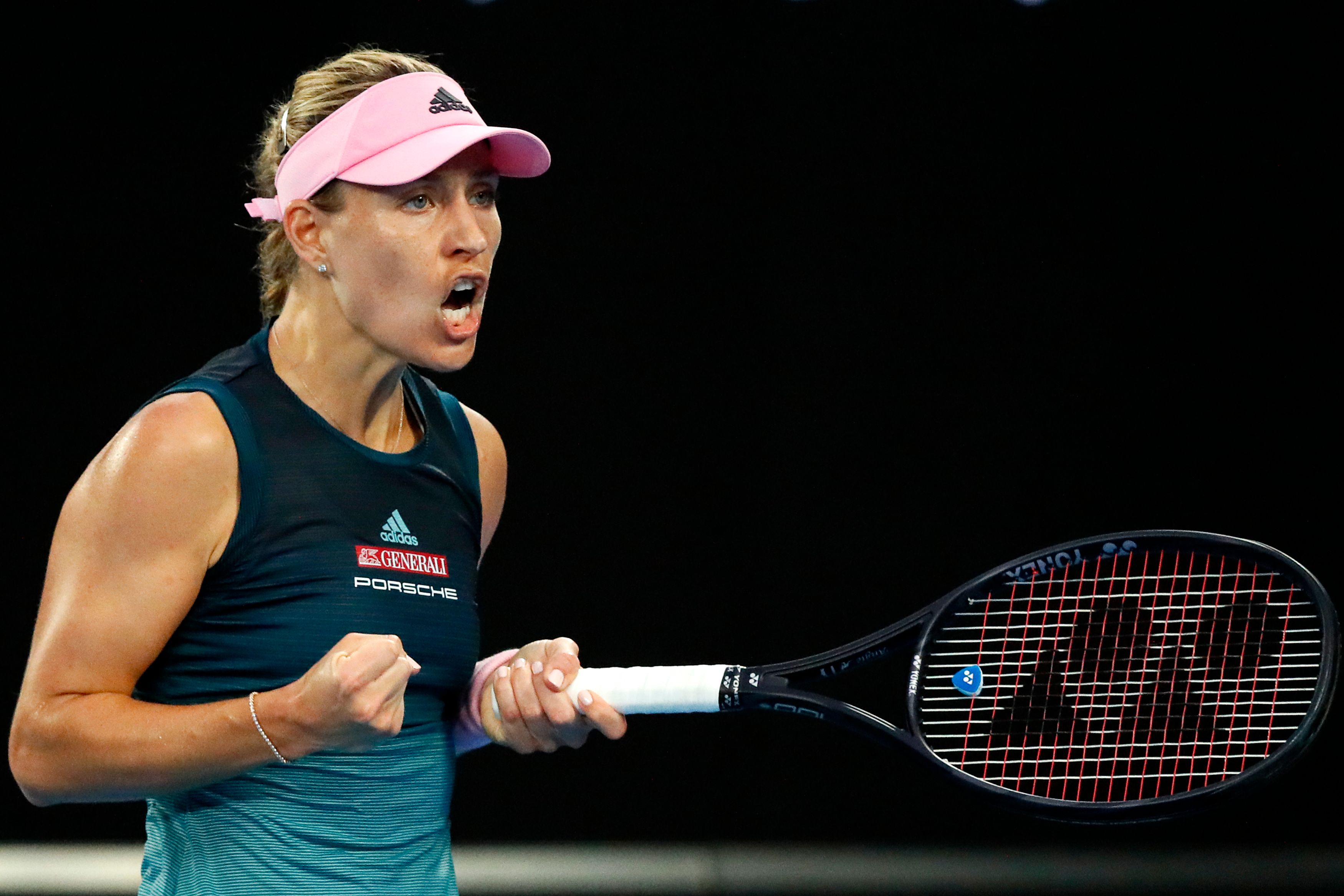 Consistent Kerber blasts into Aussie Open third round