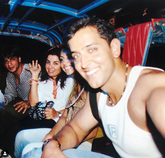 #ThrowbackTuesday: Farah shares picture with Shah Rukh, Hrithik and Gauri