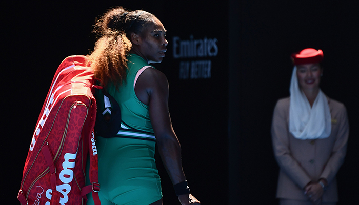 Serena Williams dumped out of Australian Open after sensational collapse