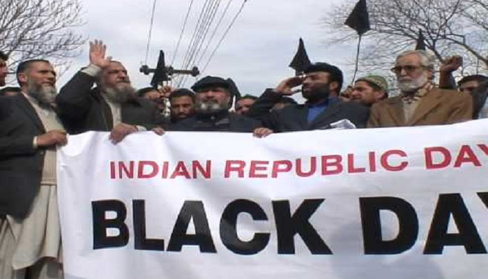  Kashmiris observing Indian Republic Day as Black Day today