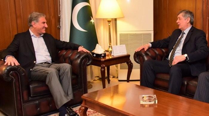 FM Qureshi meets Russian president's special envoy on Afghanistan