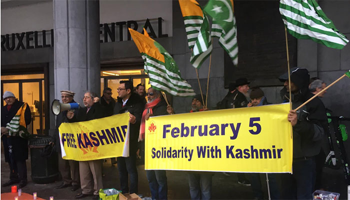 Solidarity expressed with Kashmiris in Brussels