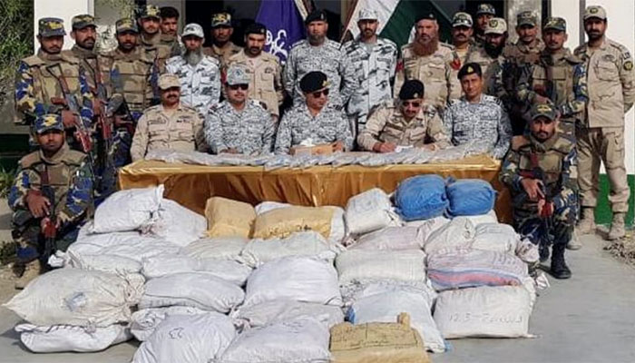 Navy seizes huge cache of hash in Balochistan